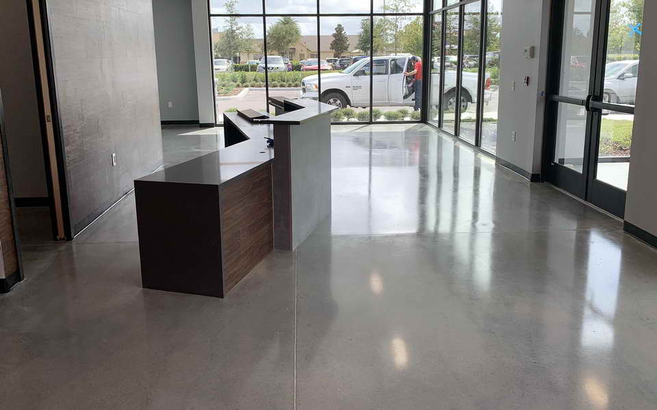 Commercial flooring installation